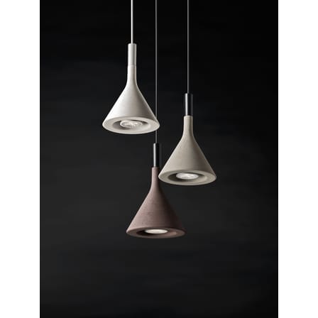 Suspension Mini Aplomb / Ciment - Ø 11,5 x H 21 cm - Foscarini