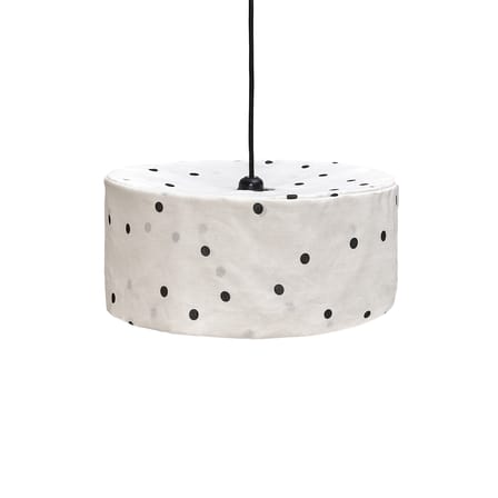 Abat-jour Vibes tissu noir / Ø 40 x H 18 cm - Lin - NOBODINOZ