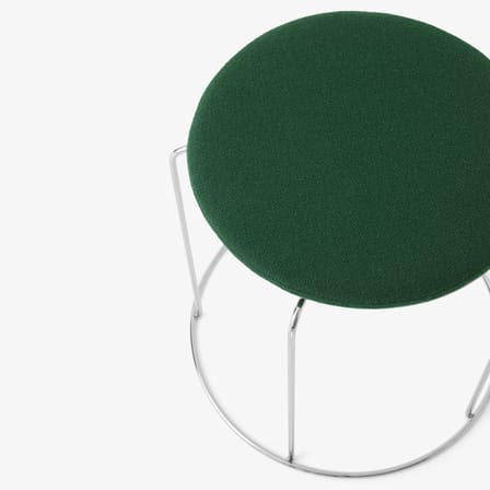 Accessoire  tissu vert / Coussin aimanté pour tabourets Wire - &tradition