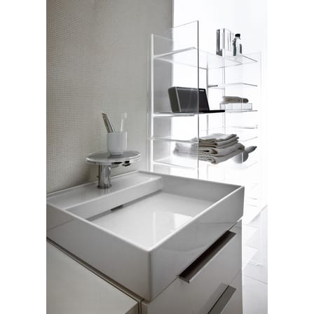 Aufbewahrungsmöbel Sound-Rack plastikmaterial transparent / L 75 cm x H 53 cm - Kartell