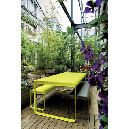 Banc Bellevie métal gris / L 161 cm - 4 places - Fermob