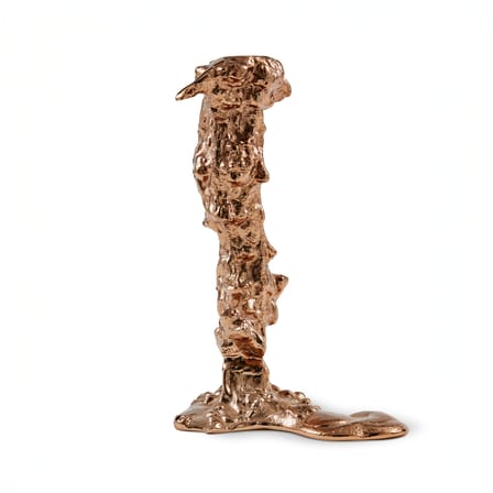 Bougeoir Drip Large métal or / H 25 cm - Pols Potten