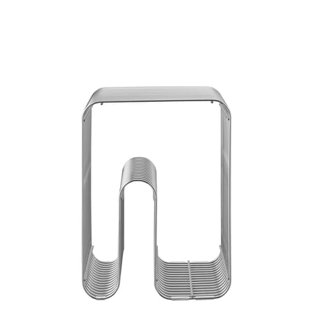 Curva Stool metal silver / End table - AYTM