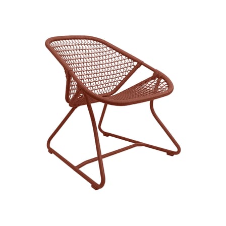Fauteuil bas Sixties / Assise souple plastique tressé - Fermob