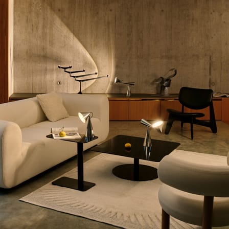 Fauteuil bas Slab Lounge cuir noir - Tom Dixon