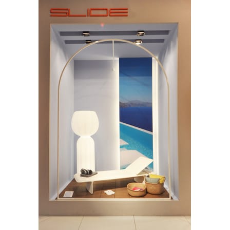 Lampadaire d'extérieur Cucun plastique blanc LED / Outdoor - Ø 77 x H 190 cm - Slide