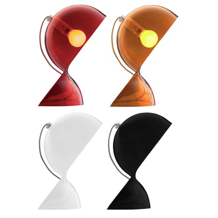 Lampe de table Dalù noir / Vico Magistretti, 1969 - Artemide
