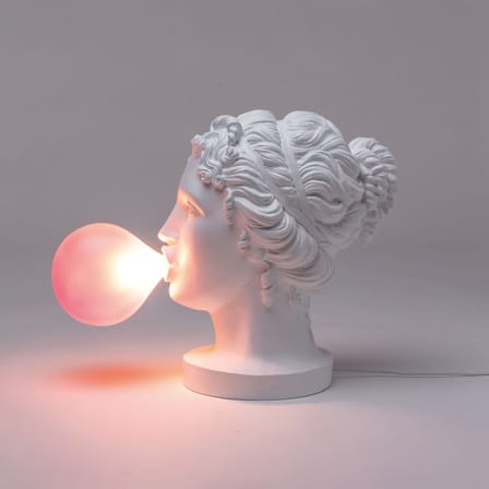Lampe de table Grace blanc / H 40 cm - Résine - Seletti