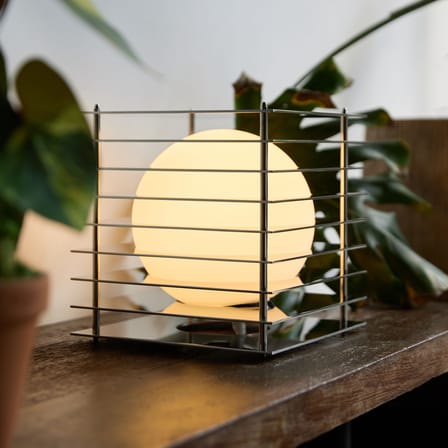 Lampe de table Lop Big Square métal / Acier poli - BANG