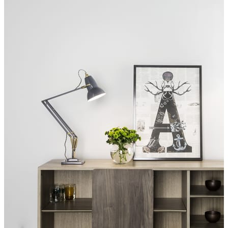 Lampe de table Original 1227 métal gris / Laiton - Réédition 1930' - Anglepoise