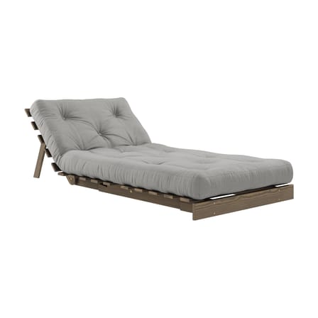 Fauteuil convertible Roots / Dormeuse & lit d'appoint - 3 positions / Structure marron - KARUP DESIGN