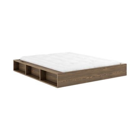 Lit double Ziggy / Pour matelas 160 x 200 cm - Rangements intégrés - KARUP DESIGN