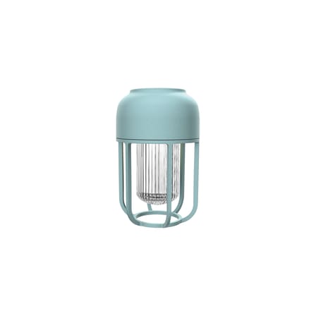 Light N°1 Outdoor solar lamp metal blue / LED - Induction charger included - Houe