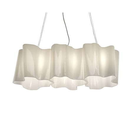 Pendelleuchte Logico grande glas weiß 3 Elemente - Artemide