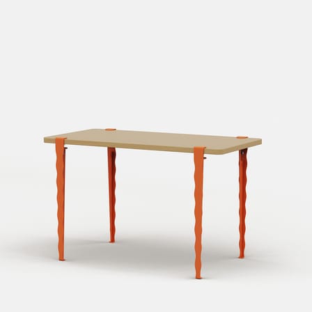 Pied avec fixation étau Vague by Uchronia / H 75 cm - Pour créer table & bureau - TIPTOE