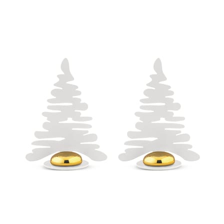 Set de 2 porte-nom Barkplace Tree métal / H 8 cm - Alessi