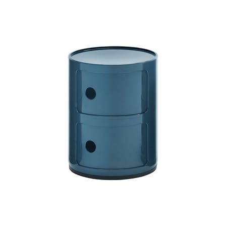 Rangement Componibili bleu / 2 tiroirs - H 40 cm - Anna Castelli Ferrieri, 1968 - Kartell