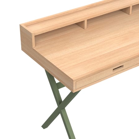 Scrivania Hyppolite legno naturale / L 120 x P 56 cm - Hartô