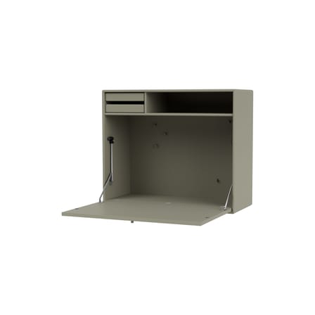 Secrétaire mural Studio bois gris / L 69,6 x H 58,2 cm - MONTANA