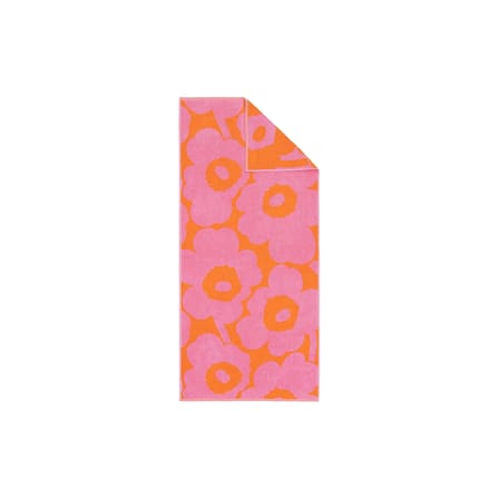 Serviette de bain Unikko rose & orange / 70 x 150 cm - Marimekko