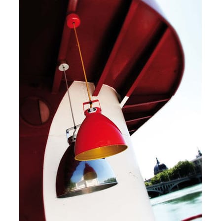 Suspension Augustin métal orange Small Ø 16 cm - Jieldé