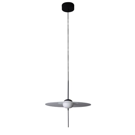 Suspension Mono M400 métal verre gris noir / LED - Ø 40 cm / Orientable - DCW éditions