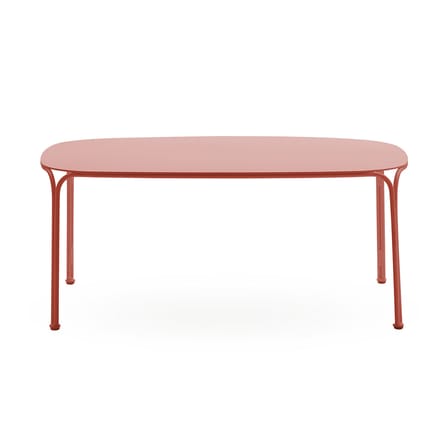 Table basse HiRay métal rouge / 90 x 59 cm - Kartell