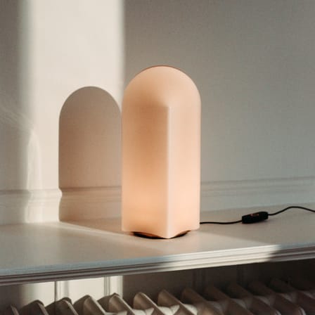 Parade LED Table lamp glass pink / H 32 cm - Glass - Hay