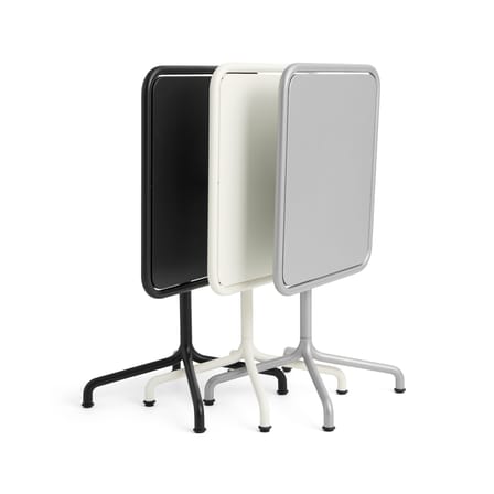 Table rectangulaire Deville métal blanc / 60 x 70 cm - Hay