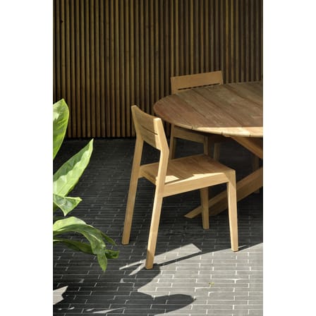 Table ronde Circle Outdoor bois naturel / Teck - Ø 163 cm / 6 personnes - Ethnicraft