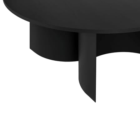 Tavolino Gavo legno nero / Ø 95 x H 44 cm - NOO.MA