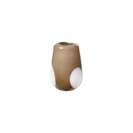 Vase Adat Dot verre beige / Ø 18 x H 26 cm - Soufflé bouche - BROSTE COPENHAGEN