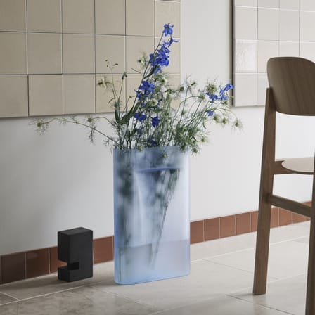 Vase Ridge verre marron / L 31 x H 48,5 cm - Muuto