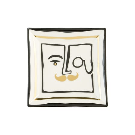 Plateau Marseilles céramique / Vide-poche - 11 x 11 cm - Jonathan Adler