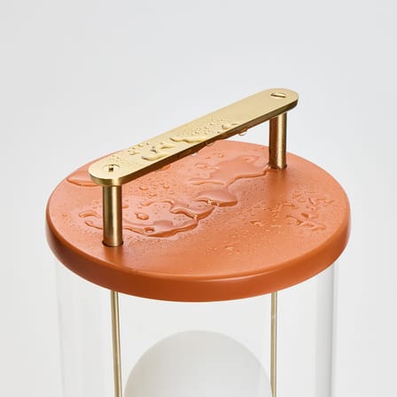 The Muse 2.0 Wireless rechargeable lamp metal orange / IP44 - TALA