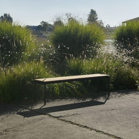 Banc Ville AV28 bois naturel / L 180 cm - &tradition