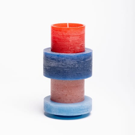 Candl Stack 04 Candle wax multicoloured / 4 stackable Units - Combustion 110 hours - STAN EDITIONS