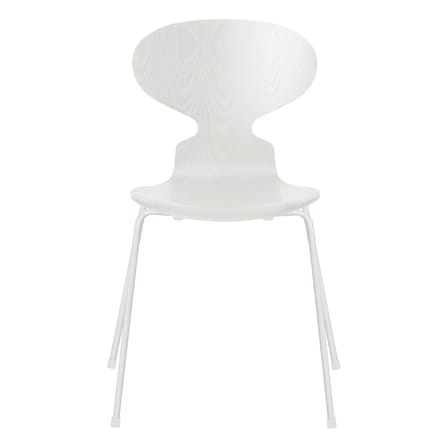 Chaise empilable Fourmi bois blanc / Bois teinté - Arne Jacobsen, 1952 - Fritz Hansen