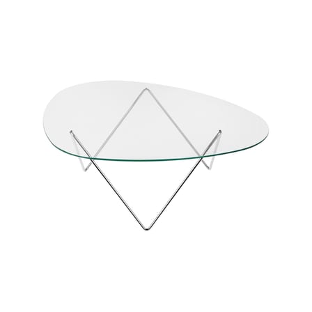 Pedrera Coffee table glass transparent / 106 x 86 cm - Reissued 1955 - Gubi