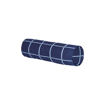 Coussin Vibes Cylinder tissu bleu marine / Ø 16 x L 50 cm - NOBODINOZ