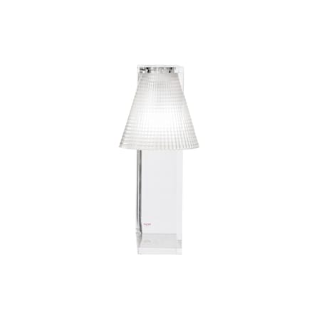 Lampada da tavolo Light-Air materiale plastico trasparente / Paralume in plastica scolpita - Kartell