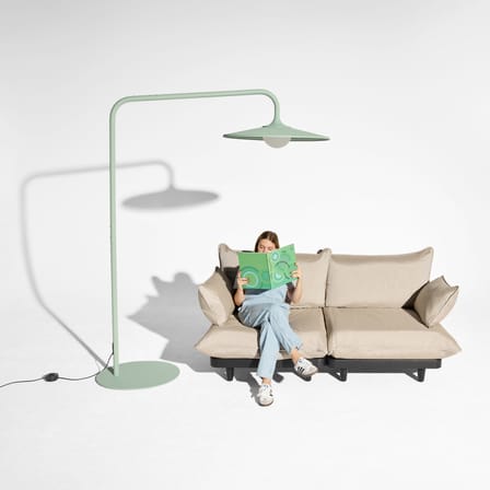 Lampadaire d'extérieur Archigrande métal vert / Surdimensionné - H 233 cm - Fatboy