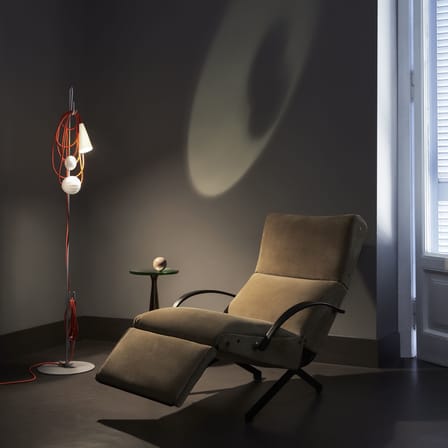 Lampadaire Filo métal verre céramique multicolore / H 152 cm - Foscarini