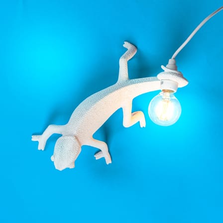 Lampe de table Chameleon Going Down / Applique - Résine / Câble USB - Seletti
