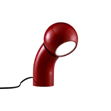 Lampe de table Pallino rouge / Réédition 70 - Orientable - Martinelli Luce