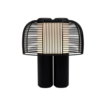 Lampe de table Yasuke LED métal noir / L 39,5 x H 43 cm - DCW éditions