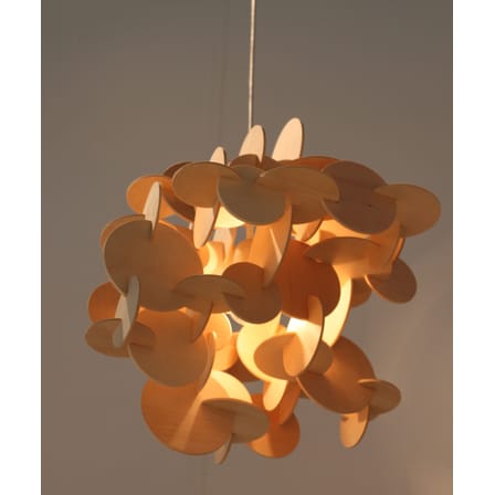 Bau Large Pendant natural wood H 49 cm - Normann Copenhagen