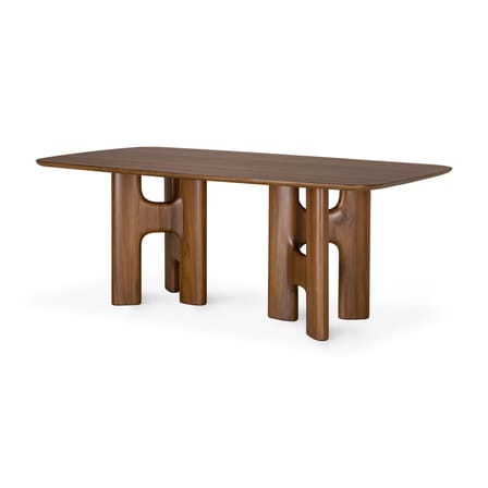 rechteckiger Tisch Flow holz braun / 200 x 110 cm – 8 Personen - Ethnicraft