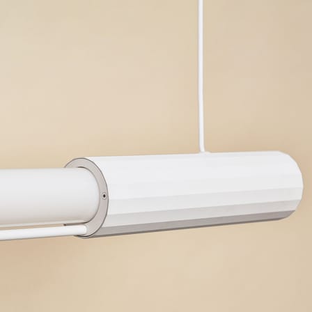 Sospensione In Fine LED vetro bianco / L 105 cm - DCW éditions