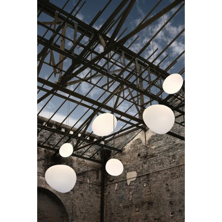 Suspension d'extérieur Gregg Media plastique blanc / L 31 cm - Ludovica+Roberto Palomba, 2008 - Foscarini